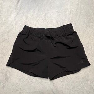 North Face Black Athletic Shorts Elastic Drawstring Zip Pocket Gorpcore Granola